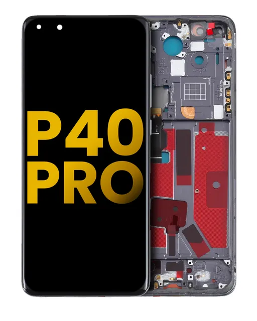 OLED displej s rámečkem pro Huawei P40 Pro (repasovaný) (černá)