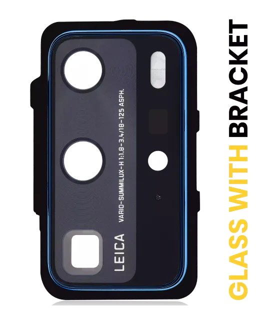 Sklíčko zadní kamery s držákem pro Huawei P40 Pro (Deep Sea Blue)