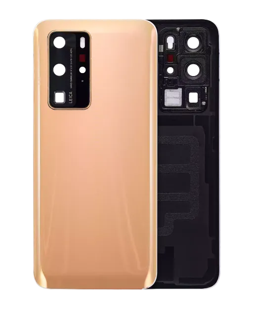 Zadní sklo se sklíčkem kamery pro Huawei P40 Pro (Blush Gold)