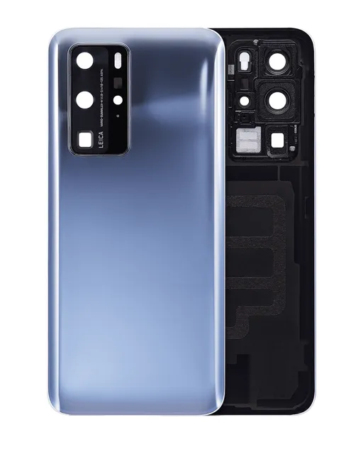 Zadní sklo se sklíčkem kamery pro Huawei P40 Pro (Mirror Silver)