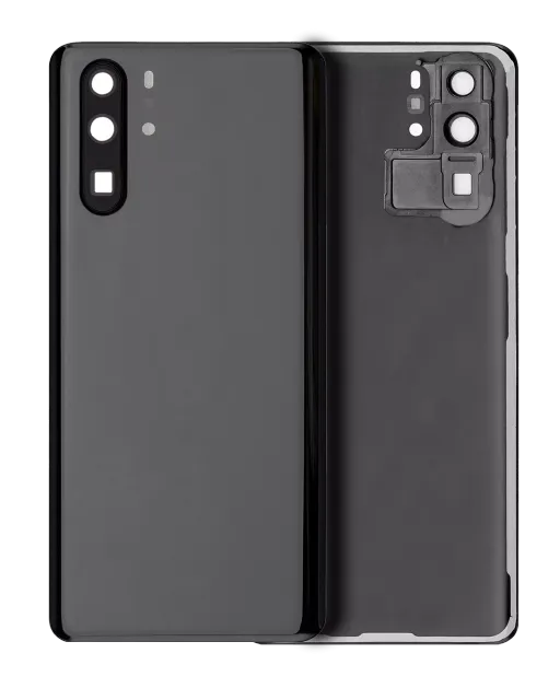 Zadní sklo se sklíčkem kamery pro Huawei P30 Pro (černá)