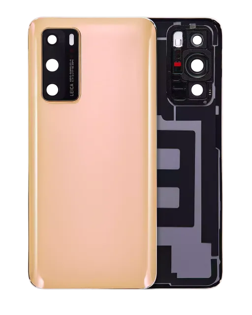 Zadní sklo se sklíčkem kamery pro Huawei P40 (Blush Gold)
