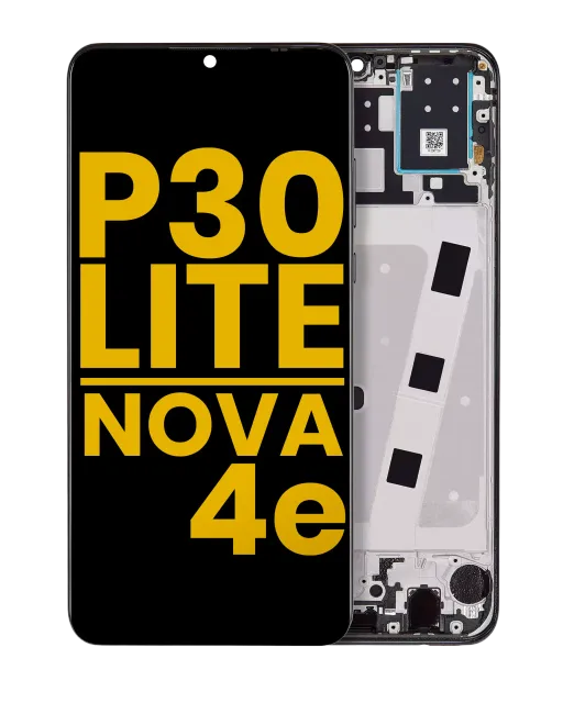 LCD displej s rámečkem pro Huawei P30 Lite / Nova 4e (repasovaný) (6GB RAM) (Midnight Black)