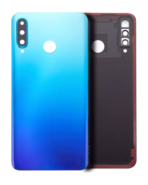 Zadní sklo se sklíčkem kamery pro Huawei P30 Lite / Nova 4E (4GB RAM / Without Logo) (Peacock Blue)