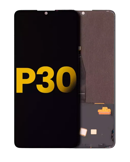 OLED displej bez rámečku pro Huawei P30 (repasovaný) (černá)