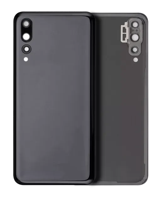 Zadní sklo se sklíčkem kamery pro Huawei P20 Pro (černá)
