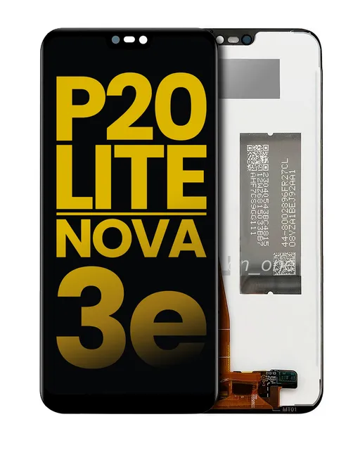 LCD displej bez rámečku pro Huawei P20 Lite / Nova 3e (repasovaný) (černá)