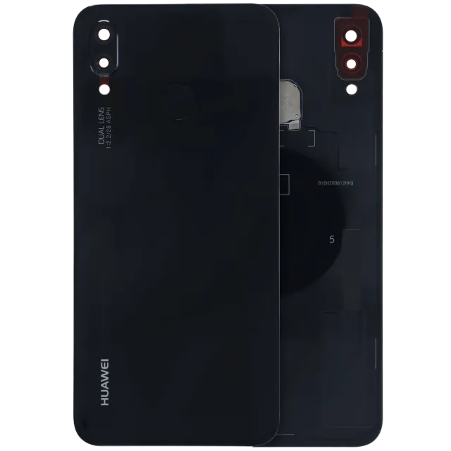 Zadní sklo pro Huawei P20 Lite (2018) (Service Pack) (Midnight Black)