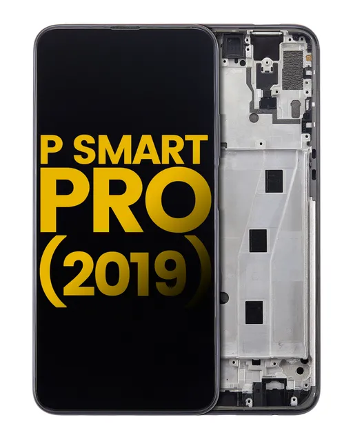 LCD displej s rámečkem pro Huawei P Smart Pro (2019) (repasovaný) (Midnight Black)