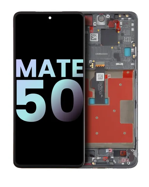 OLED displej s rámečkem pro Huawei Mate 50 (originál OEM) (černá)