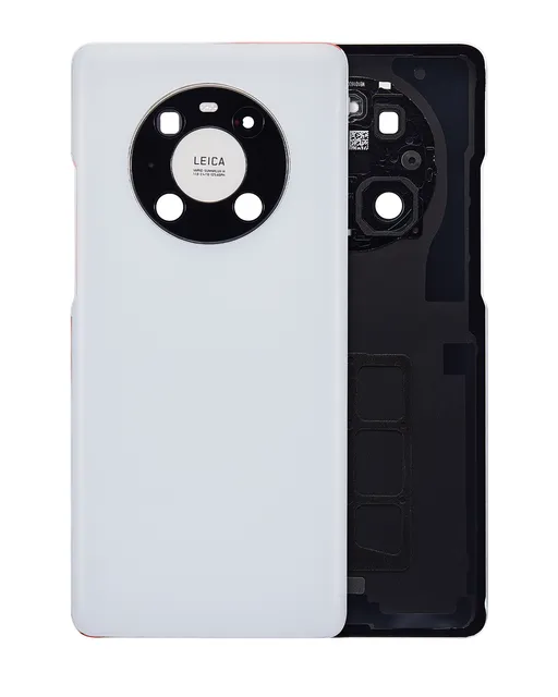 Zadní sklo se sklíčkem kamery pro Huawei Mate 40 Pro (matná bílá)