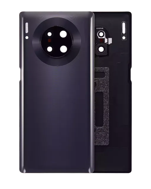 Zadní sklo se sklíčkem kamery pro Huawei Mate 30 Pro (černá)