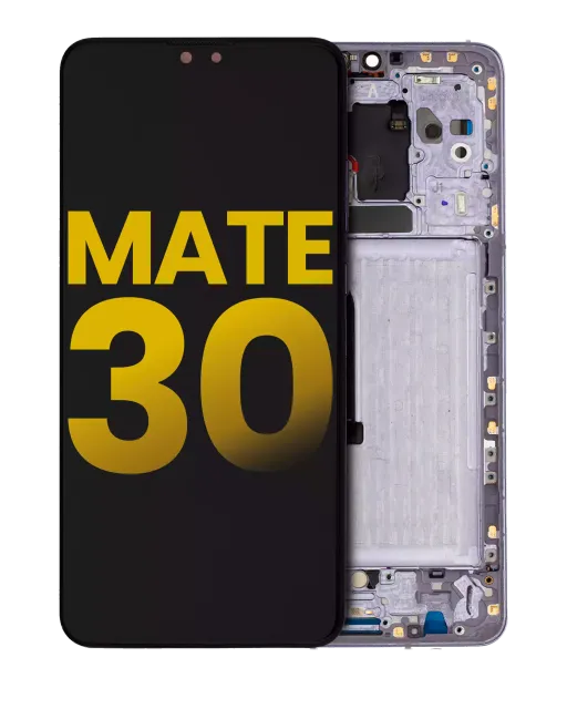 LCD displej s rámečkem pro Huawei Mate 30 (repasovaný) (stříbrná)
