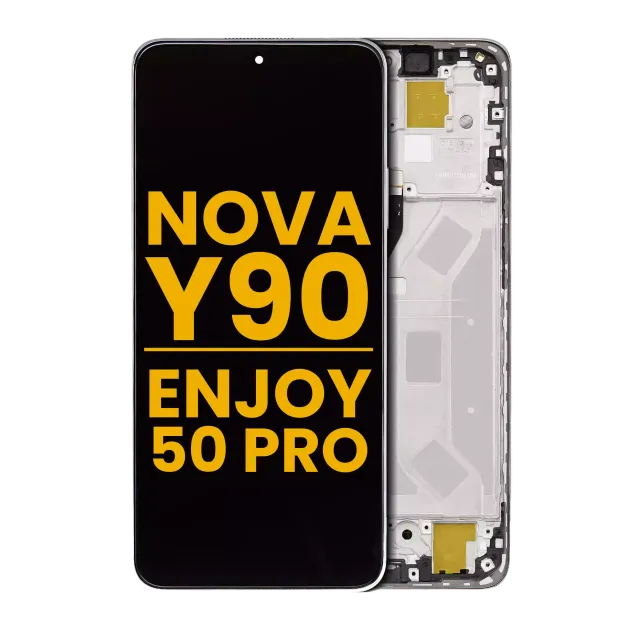 LCD displej s rámečkem pro Huawei Nova Y90 / Enjoy 50 Pro (repasovaný) (Pearl White)
