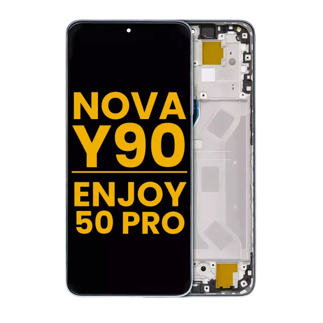 LCD displej s rámečkem pro Huawei Nova Y90 / Enjoy 50 Pro (repasovaný) (Crystal Blue)