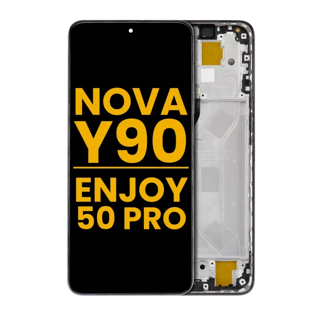 LCD displej s rámečkem pro Huawei Nova Y90 / Enjoy 50 Pro (repasovaný) (Midnight Black)