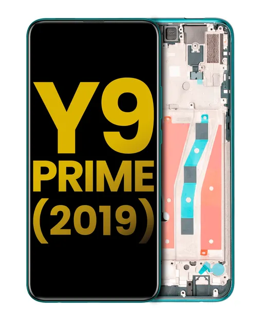 LCD displej s rámečkem pro Huawei Y9 Prime (2019) (repasovaný) (Emerald Green)
