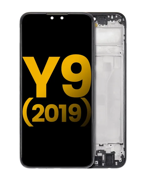 LCD displej s rámečkem pro Huawei Y9 (2019) (repasovaný) (Midnight Black)