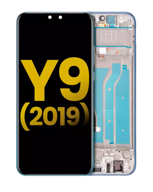 LCD displej s rámečkem pro Huawei Y9 (2019) (repasovaný) (Aurora Purple)