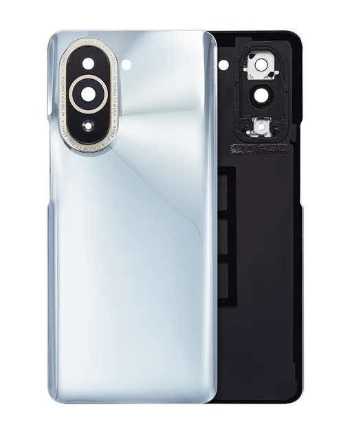 Zadní sklo se sklíčkem kamery pro Huawei Nova 10 Pro (stříbrná)