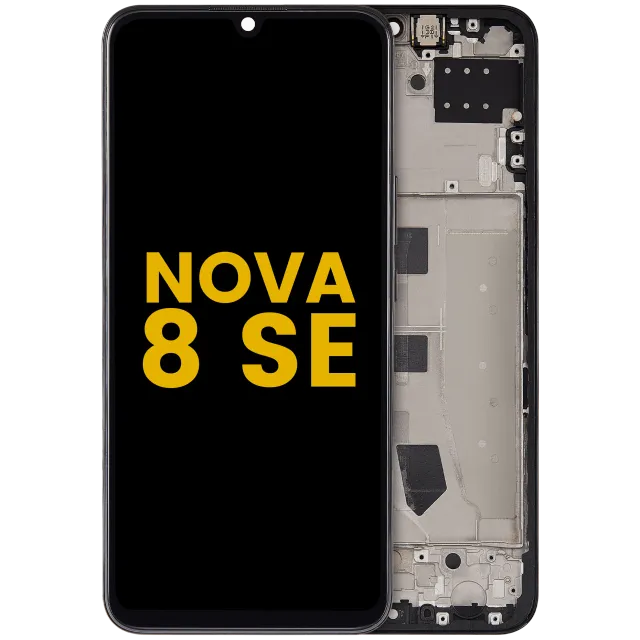 LCD displej s rámečkem pro Huawei Nova 8 SE (2020) (repasovaný) (černá)