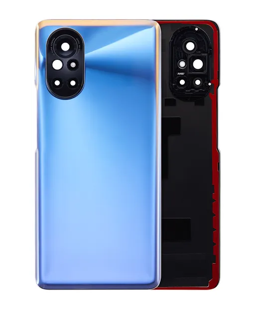 Zadní sklo se sklíčkem kamery pro Huawei Nova 8 (modrá)