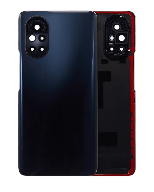 Zadní sklo se sklíčkem kamery pro Huawei Nova 8 (černá)