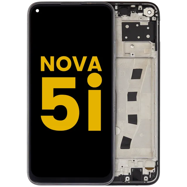 LCD displej s rámečkem pro Huawei Nova 5i (2019) (repasovaný) (černá)