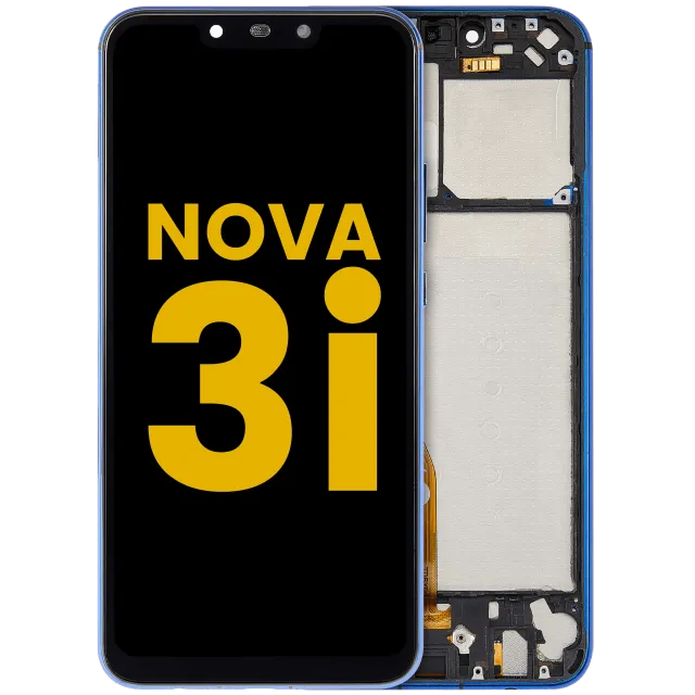 LCD displej s rámečkem pro Huawei Nova 3i (2018) (repasovaný) (Bluenull)