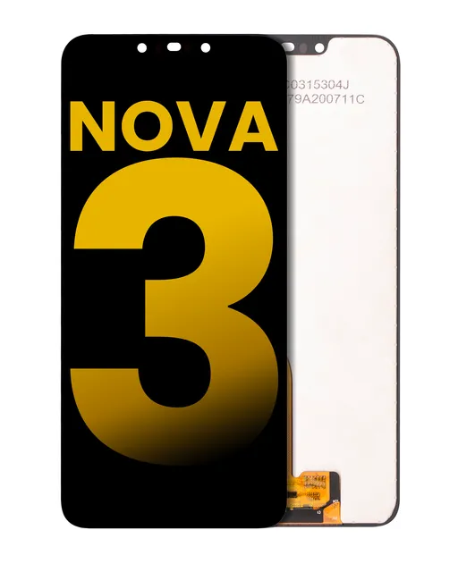 LCD displej bez rámečku pro Huawei Nova 3 (repasovaný) (černá)