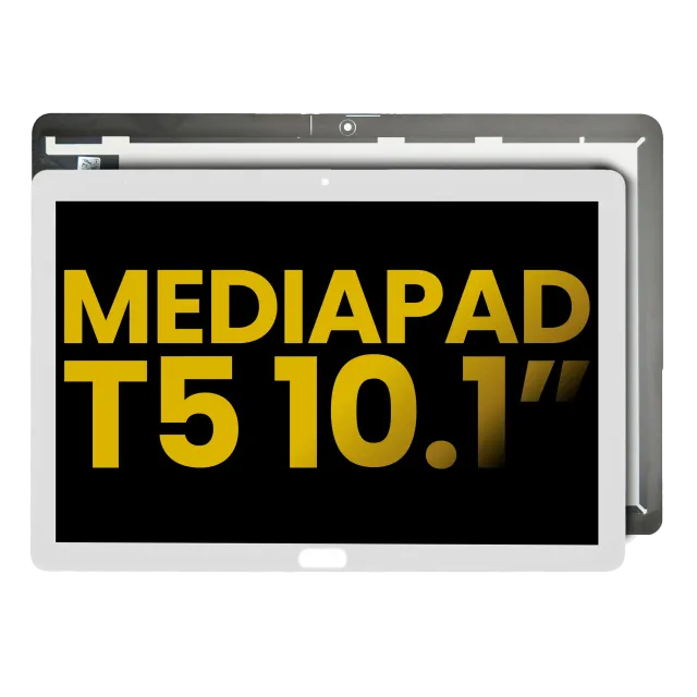LCD displej bez rámečku pro Huawei MediaPad T5 10.1" (with Home button Version) (repasovaný) (bílá)