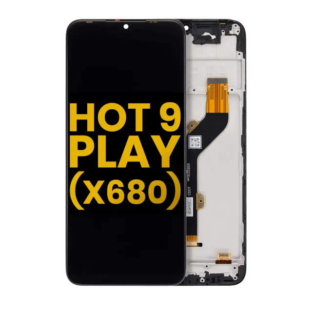 LCD displej s rámečkem pro Infinix Hot 9 Play (X680) (repasovaný) (všechny barvy)