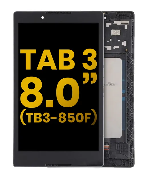 LCD displej s rámečkem pro Lenovo Tab 3 (TB3-850) (HD) (Black Denim) (repasovaný)