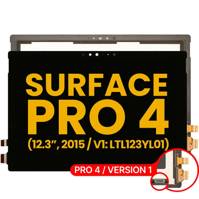 LCD displej s dotykovou vrstvou pro Microsoft Surface Pro 4 (Version 1) (1724 / Samsung LCD Version: V1.0 / LTL123YL01) (repasovaný)