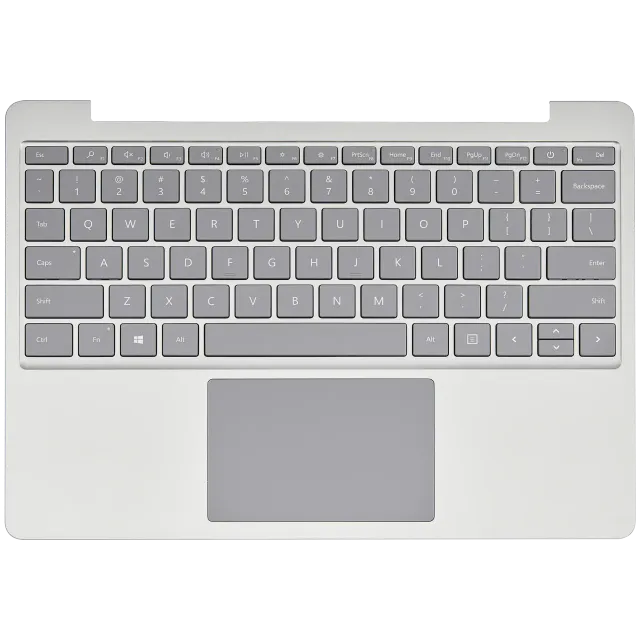 Top case s klávesnice (ansi us) a trackpadem pro Microsoft Surface Laptop Go (1943) (stříbrná)