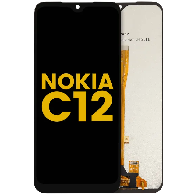 LCD displej bez rámečku pro Nokia C12 (repasovaný)