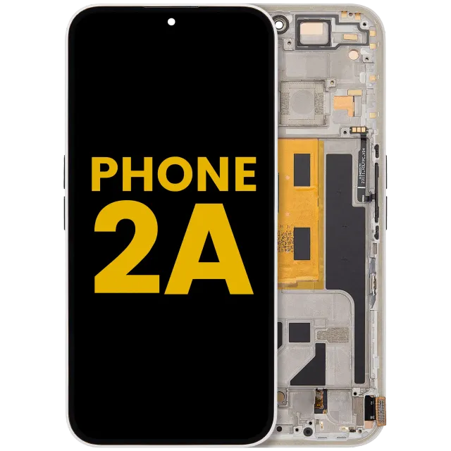 OLED displej s rámečkem pro Nothing Phone (2a) (repasovaný) (bílá)