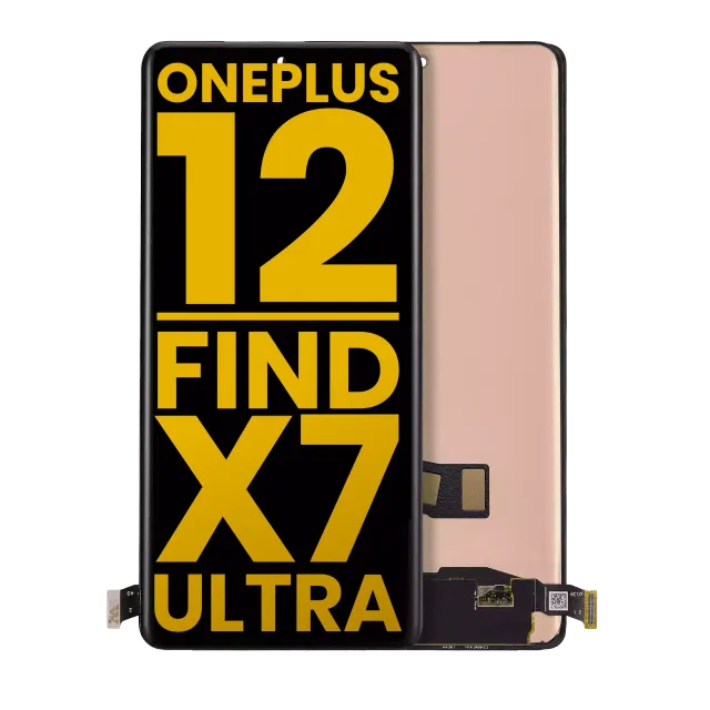 OLED displej bez rámečku pro OnePlus 12 5G / Oppo Find X7 Ultra (repasovaný) (všechny barvy)