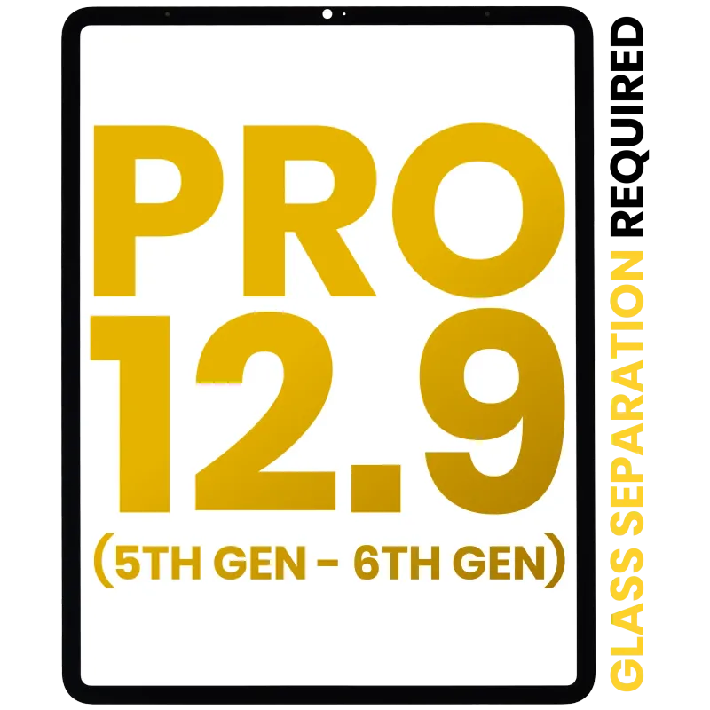 Přední sklo pro iPad Pro 12.9" 5. gen. (2021) / Pro 12.9" 6. gen. (2022) (nutné oddělení skla) (Premium) (všechny barvy)