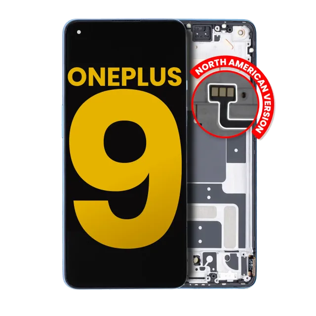 OLED displej s rámečkem pro OnePlus 9 (North America) (repasovaný) (Arctic Sky)