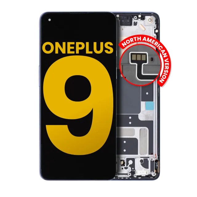 OLED displej s rámečkem pro OnePlus 9 (US verze) (repasovaný) (Winter Mist)