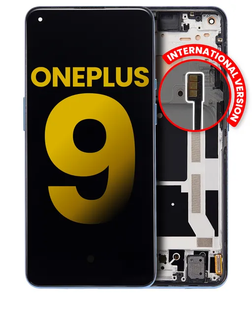 OLED displej s rámečkem pro OnePlus 9 (mezinárodní verze) (repasovaný) (Arctic Sky)