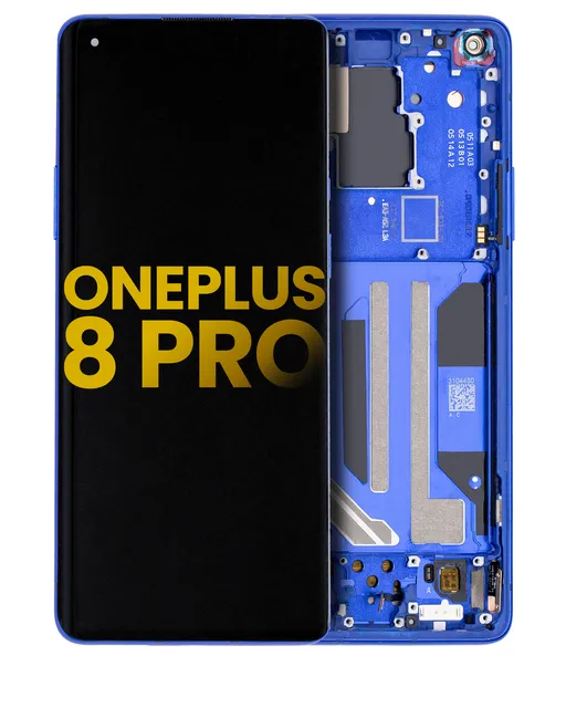 OLED displej s rámečkem pro OnePlus 8 Pro (repasovaný) (Ultramarine Blue)
