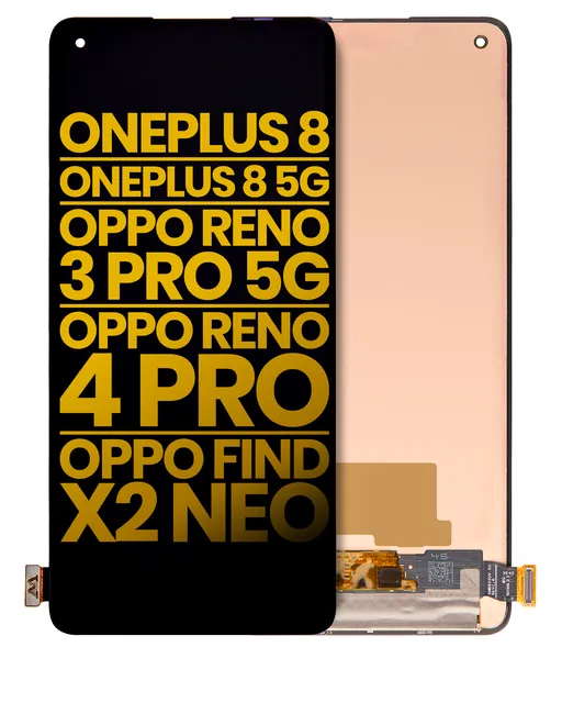 OLED displej bez rámečku pro OnePlus 8 / 5G / OPPO Reno 3 Pro 5G / OPPO Reno 4 Pro / OPPO Find X2 Neo (repasovaný) (všechny barvy)