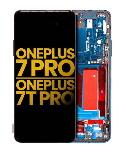 OLED displej s rámečkem pro OnePlus 7 Pro / 7T Pro (repasovaný) (Nebula Blue)