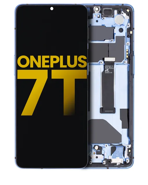 OLED displej s rámečkem pro OnePlus 7T (repasovaný) (Glacier Blue)