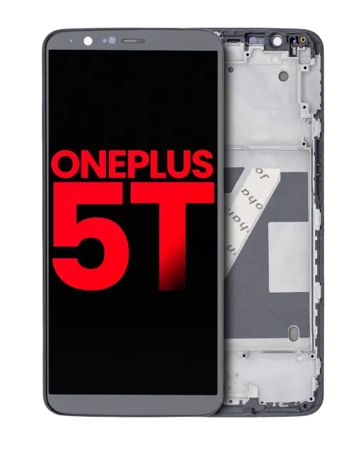 OLED displej s rámečkem pro OnePlus 5T (Aftermarket Plus) (černá)