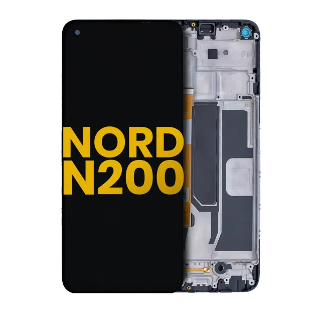 LCD displej s rámečkem pro OnePlus Nord N200 5G (repasovaný) (všechny barvy)
