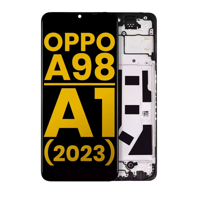 LCD displej s rámečkem pro OPPO A98 / A1 (2023) (repasovaný) (všechny barvy)
