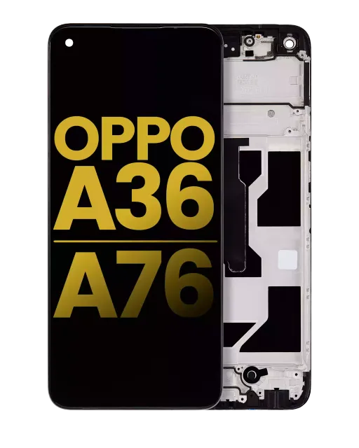 LCD displej s rámečkem pro OPPO A36 / A76 (repasovaný) (všechny barvy)